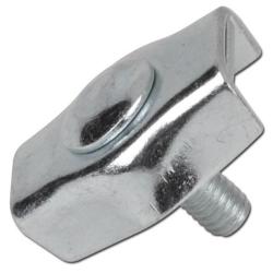 Simplex clamps - No.103 - for rope Ø 3 mm - thread M4 - length 17 mm - galvanized steel - price per piece