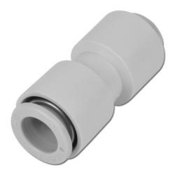 Conector recto, reducido - diámetro exterior de la manguera de 3,2 a 4 mm - hasta 10 bar - KQ2E de PBT con anillos de sujeción y presión de POM