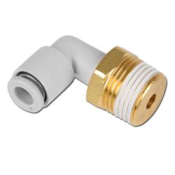 Indskruningsbøjning - slange udvendig Ø 8,0 mm - gevind 1/4"