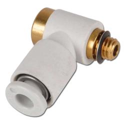 Inschroefhoek draaibaar met inbusbuitendiameter slang Ø 6,0 mm - schroefdraad M5 metrisch