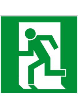 Emergency exit sign "Emergency exit left hand" - 5-40 cm