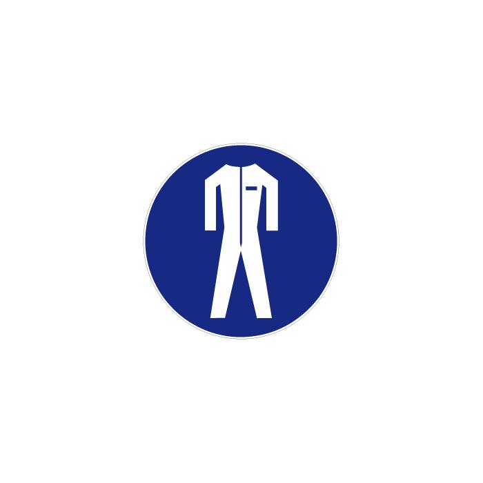 Mandatory sign "Wear protective clothing" - diameter 5-40 cm