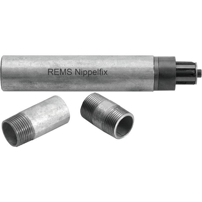Fixierhilfe für Rohrnippel - "REMS Nippelfix" - 1/2"-4" - automatisch innenspann