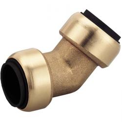 Winkelsteckverbinder STV-W45 für Schneider Click it System 15-28 mm, Messing NBR