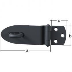 Security hasp "Ovado" - GAH Alberts - with eyelet