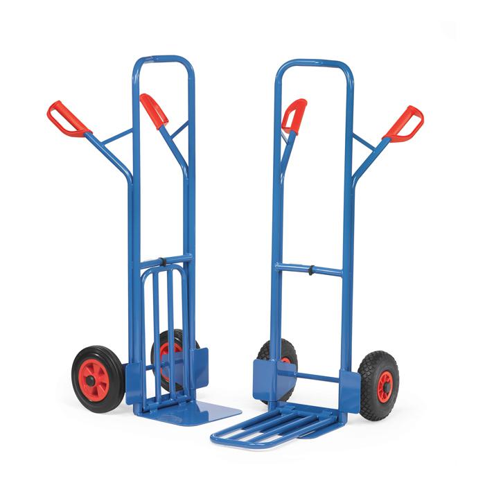 Package trolley - 300 kg - Height 1300 mm - with sheet steel and Klappschaufel