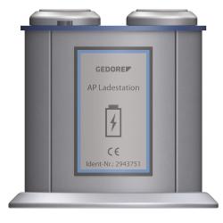 Stazione di ricarica Gedore - per due batterie agli ioni di litio per E-Torc Q - Prezzo per pezzo