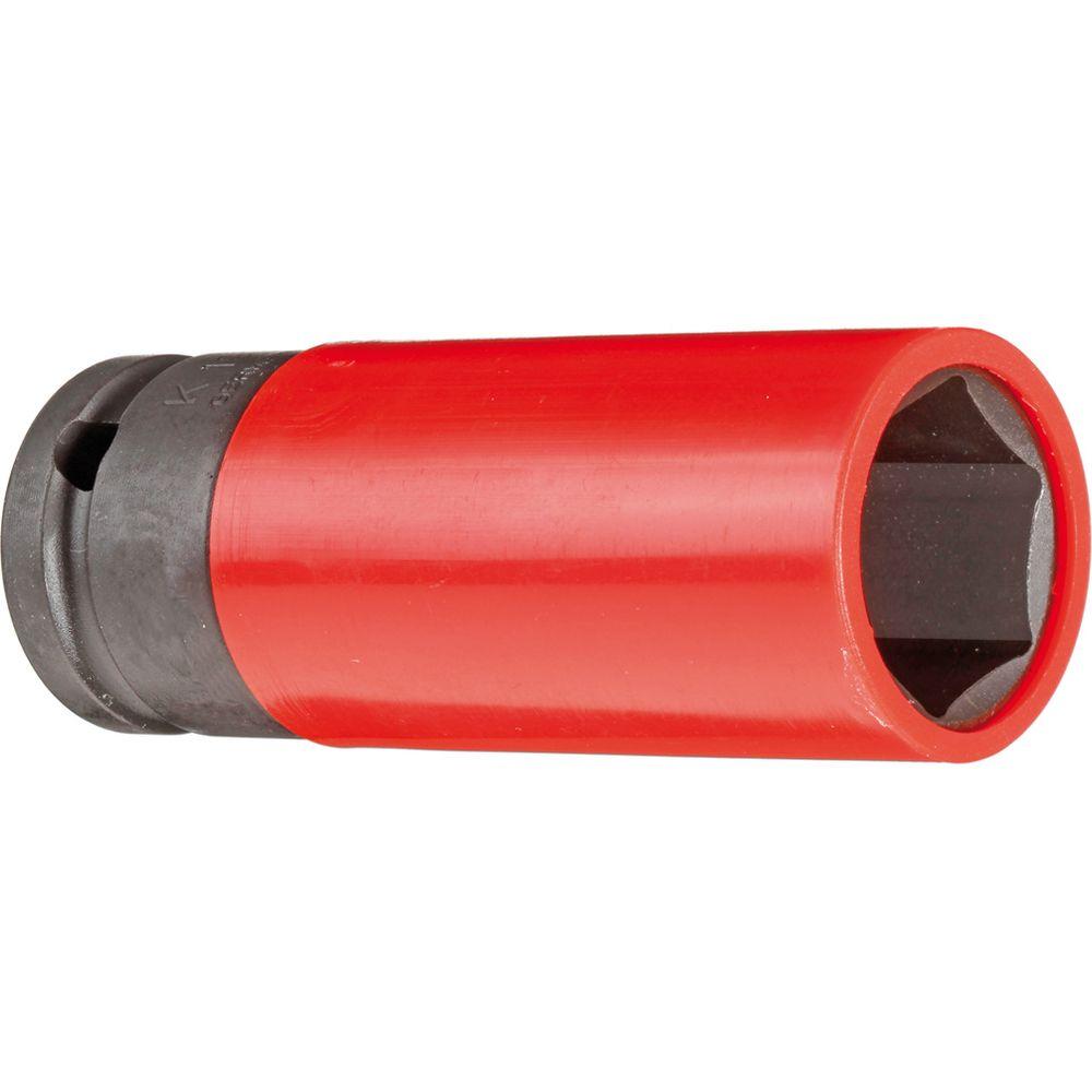 Gedore rød kraftskrutrekkerinnsats - med beskyttelseshylse - firkantet driv 1/2'' - forskjellige skiftenøkkelstørrelser - pris pr stk.