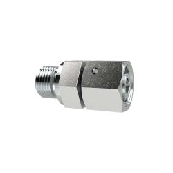 Adjustable straight screw-in fitting - Galvanized steel - PN max. 400 - G 1" male - Outer pipe diameter 25 mm