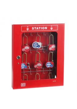 Lock-Out Station - pour 24 serrures - 465 x 395 x 55 mm