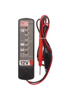 Tester la batterie et du système de charge - pour 12V électrique - LED de contrôle via l'électronique
