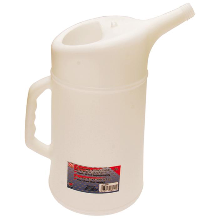Jug provided - acid oil and alkali resistant - 1 and 5 L