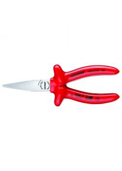 VDE flat-nose pliers - length 160 mm - dip-insulated