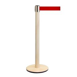 Barrier post GL-ECO - material wood - cast weight - different belt colors - belt length 2,3 or 4 m