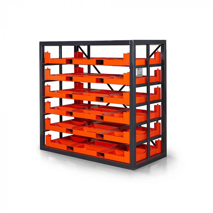 Cassette rack type RKR - with six levels - load 2000 kg - different versions