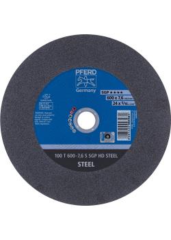 Cutting disc - PFERD - HEAVY DUTY - SGP HD STEEL - straight version T - 100 M / S - outside Ø 600 mm - bore Ø 60.0 mm - width 7.6 mm - PU 5 pieces - Price per PU