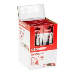 Gedore red cutter knife - blade width 25 mm - 8 piece sales display - Price per display