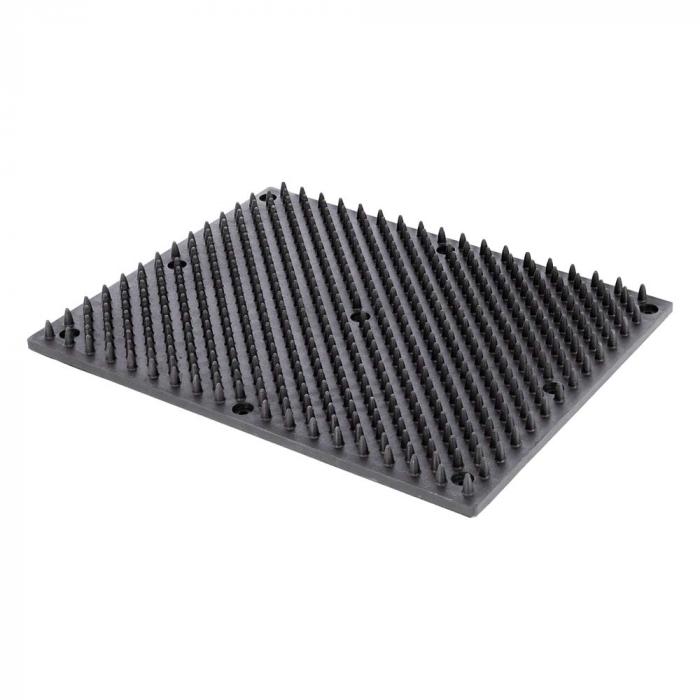 Skrapematte - for søyle- eller veggmontering - lengde 40 til 60 cm - bredde 30 til 40 cm - svart