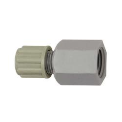 Straight screw-on fitting - PA - with female G thread G 1/8 to G 1/2 - for 4/6 to 9/12 mm tubing - Price per piece