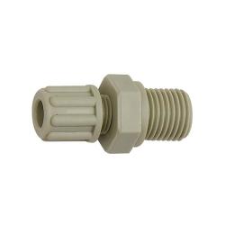 Straight conduit fitting - PP - up to 10 bar