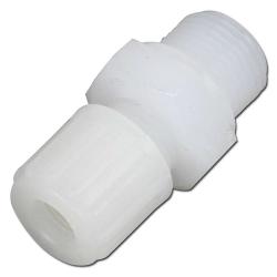 Hose fitting - PVDF - straight - 1/8" to 1/2" - up to 10 bar