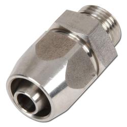 Straight Hose Connector Union For TX-Fabric Hoses - Stainless Steel - Up to 10 B