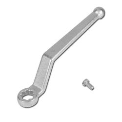 Griff für Hochdruck-Kugelhähne - Zinkdruckguss/Stahl verzinkt - gekröpft - Schlüsselweite 6 bis 17 mm