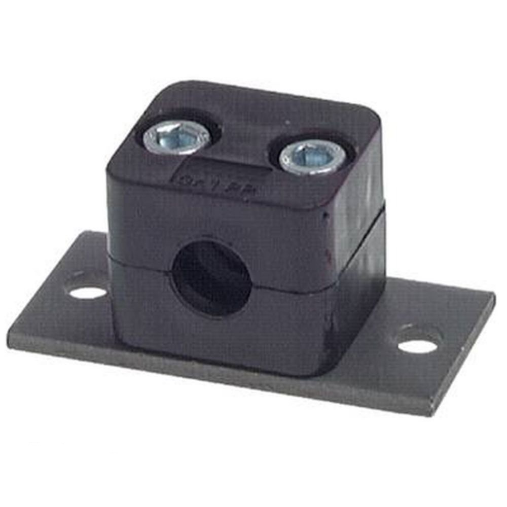 Pipe clamp - mounting plate - light series 0 to 6 - pipe Ø 6 to 50.8 mm - price per piece