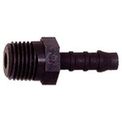 Straight screw-in connector - polyamide - for hose LW 3 to 16 mm - thread R 1/8" to R 1/2" - price per piece