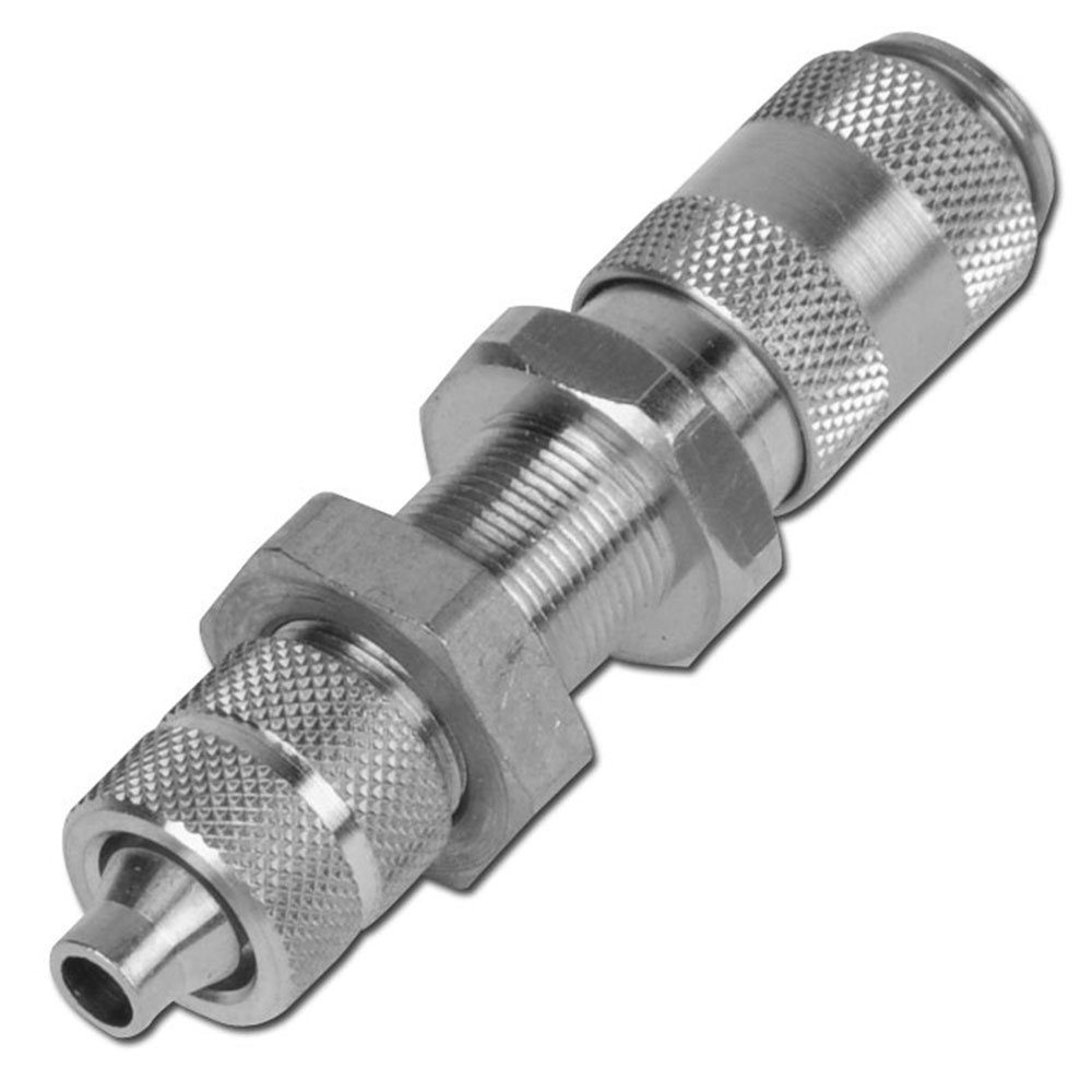 DN 2.7 quick coupling with bulkhead thread and union nut