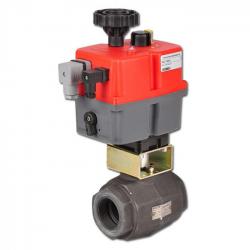 HP ball valve - galvanised steel - electric actuator (industrial version) - female thread G 1 1/2" - DN 40 - PN -0.3 to 315