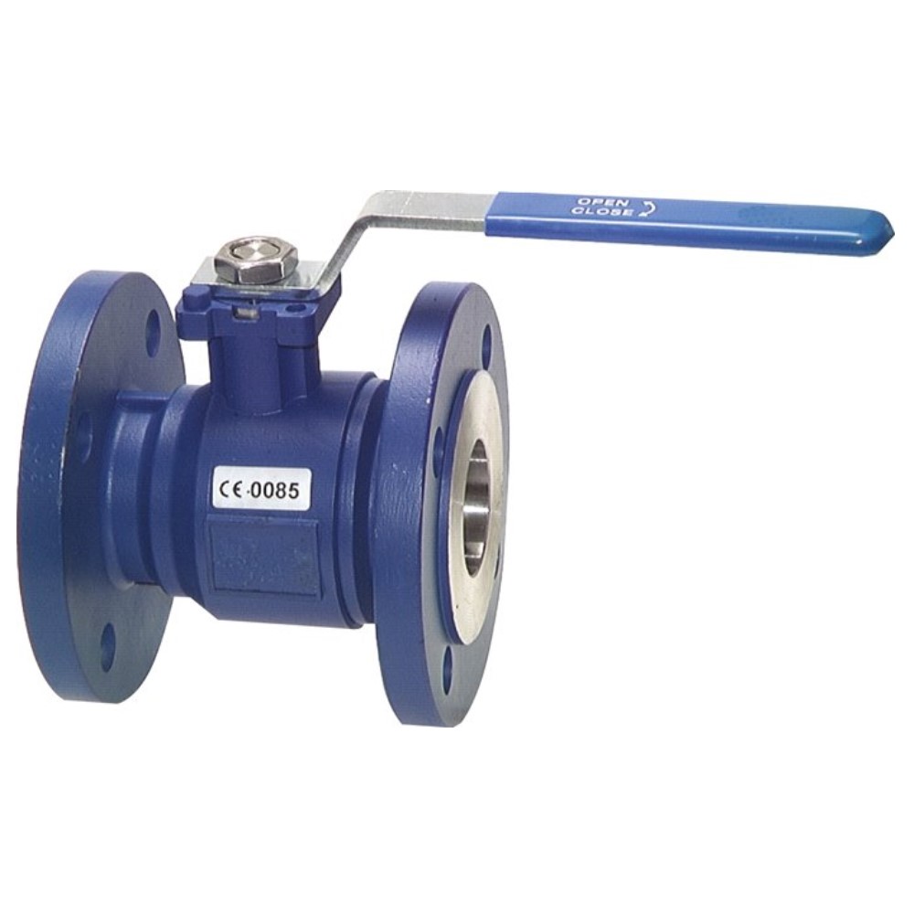 Flange ball valve - 2-piece - full passage - DVGW-certified - PN 40