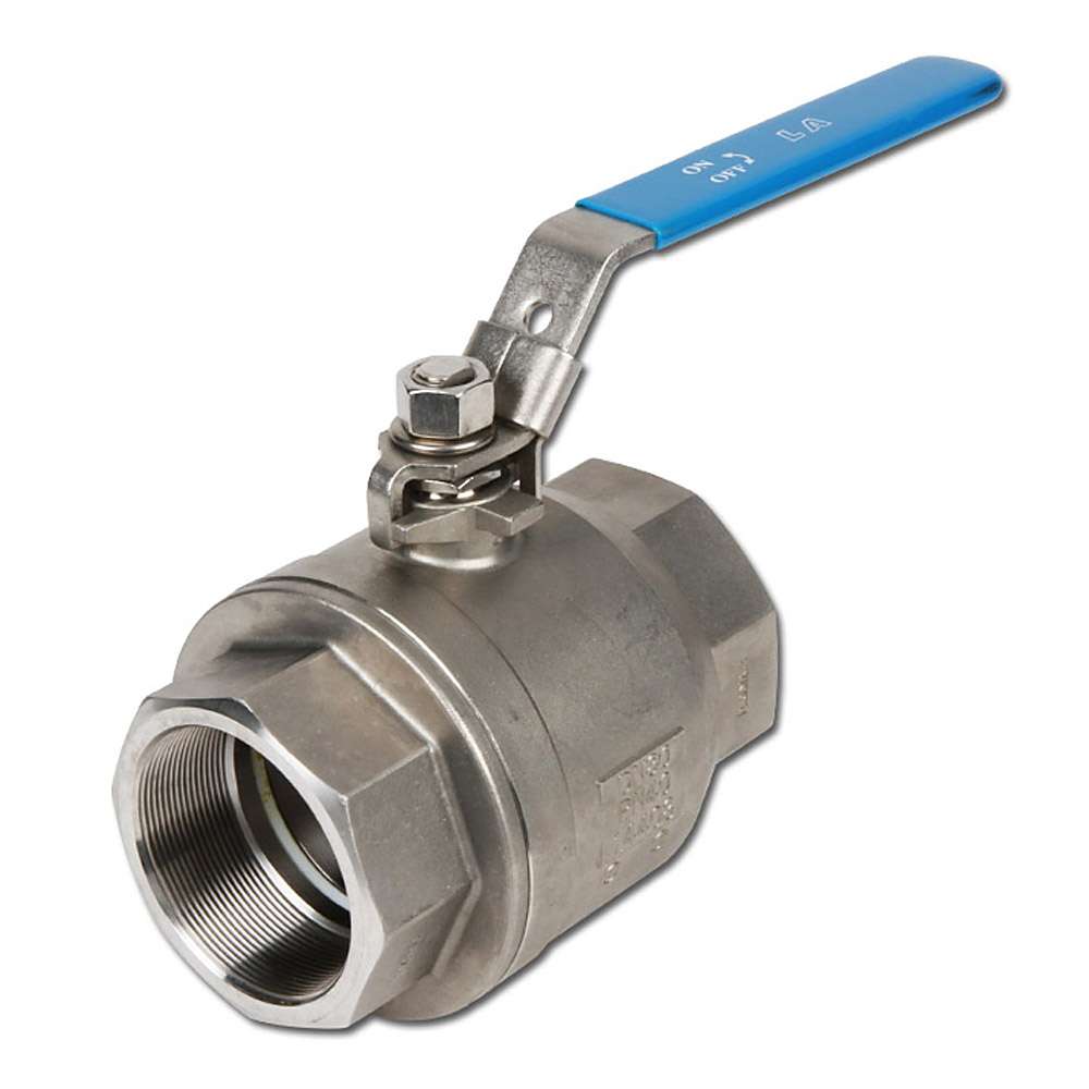 Two-piece ball valve - stainless steel - 2-way - full port - female thread G 1/4" to G 3" - DN 11.5 to 80 - PN 0 to 63