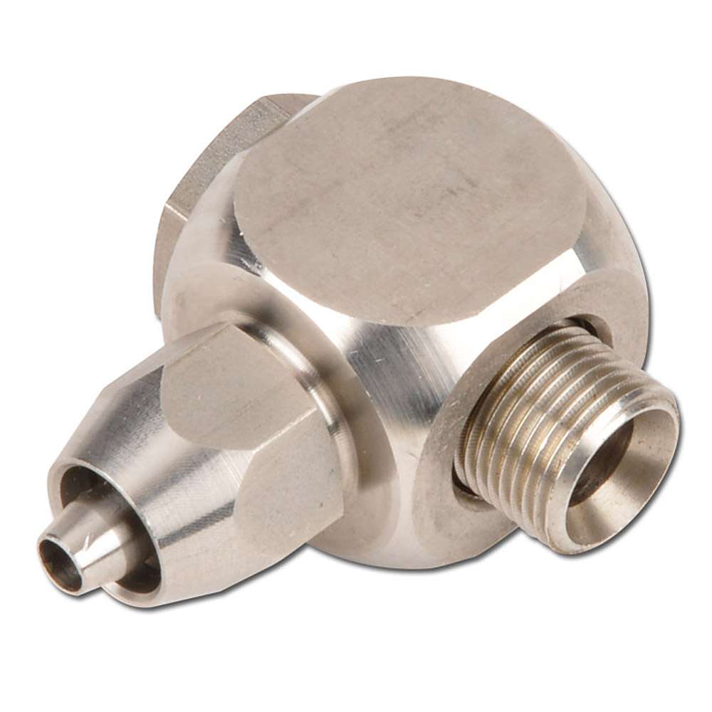 Angle Hose Connector For TX-Fabric Hoses - Stainless Steel - Up to 10 bar
