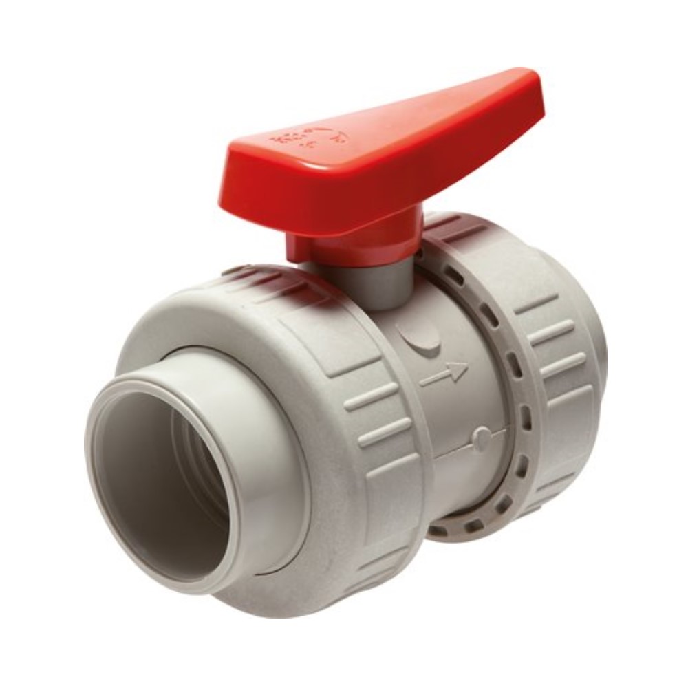 Ball Valve With Welded Sleeves PP-H Industrial Model - PN 10