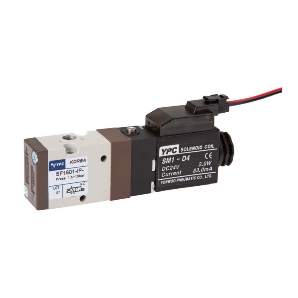 Solenoid Valve - 3/2-Way - With Spring Retraction - Currenrtless Closed - 1,5 To
