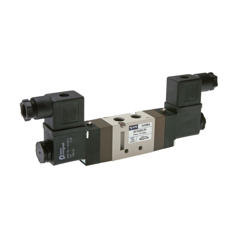 Solenoid Valve - 5/2-Way - Compressed Air - Construction Type SF3000 - G 1/8"