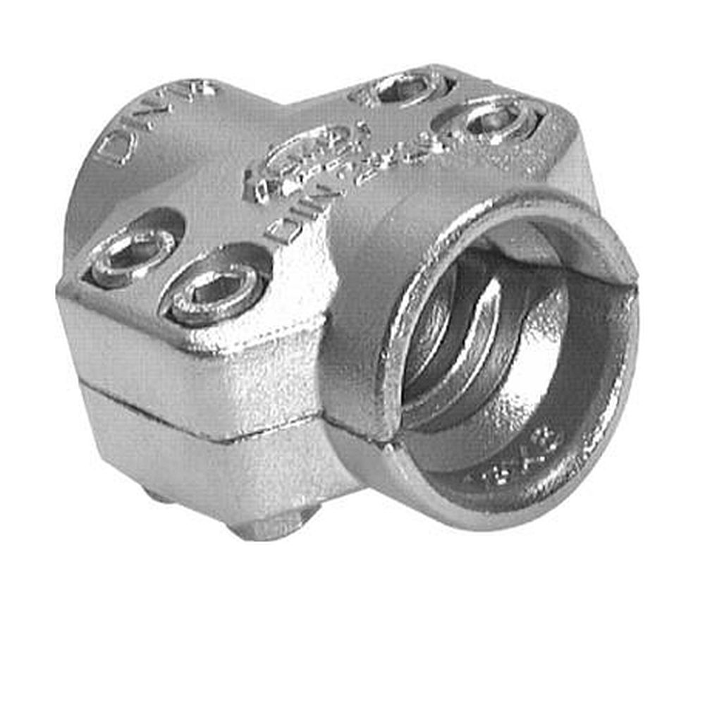 Collier de serrage sécurisé à 2 coquilles pour les flexibles à vapeur - inox - Ø de 24 à 69 mm - DIN 2826