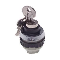 Manöversupport för knappventil (Ø30,5mm) - låsknapp - 2 nycklar
