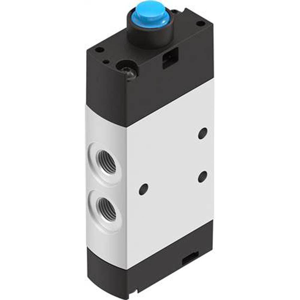 FESTO - VMEF-SC(Z)-M52 - Tappet valve - 5/2-way valve - aluminum housing - PN 10 bar - connection G 1/8" or G 1/4" - internal or external pilot air supply