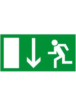 Emergency exit sign "Emergency exit" page length 10-40 cm