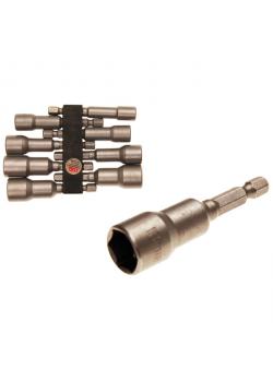 Socket-Set 6-kant - drilling machine shaft 1/4 "- 6-13mm