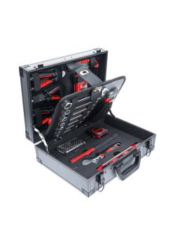 Tool set - in aluminum case - with 66 tools