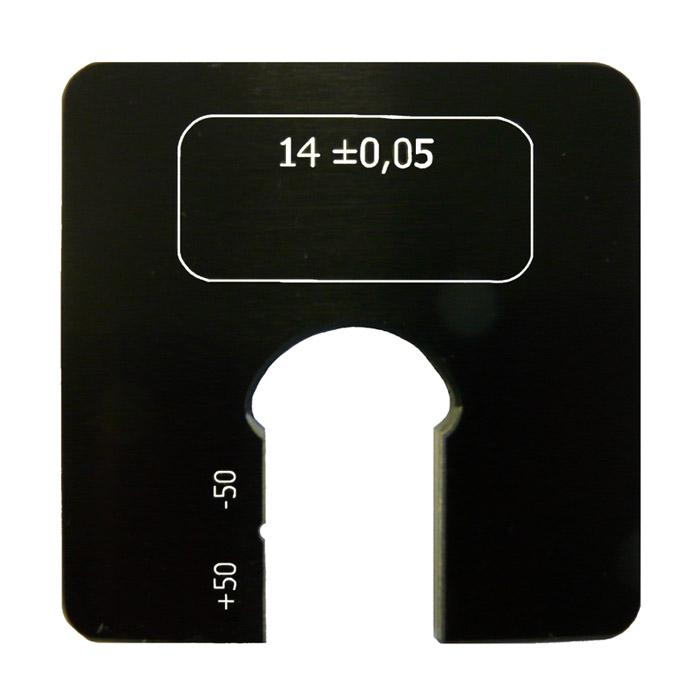 Limit snap gauge - einmäulig - flat - width of 3 to 8 mm - version 2.001 to 250