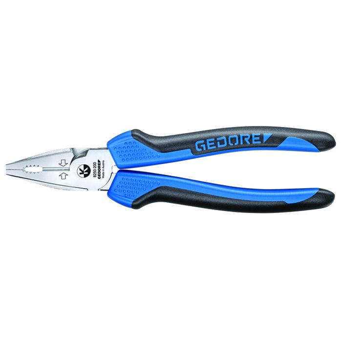 Power combination pliers - chrome plated - 2-component handle - for all wires