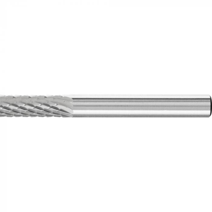 PFERD HM-Frässtift - Zylinderform ZYA ohne Stirnverzahnung - Z4 - Frässtift-Ø 4 bis 10 mm - Schaft-Ø 6 mm