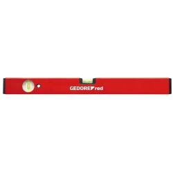 Gedore red spirit level - with vertical and horizontal vial - length 300 or 1000 mm