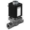 2/2-way Solenoid Valve - Type 0255 - direct acting - brass/stainless steel - multi media - female thread G 1/4" to G 3/8" - normally closed - PN 0 to 100