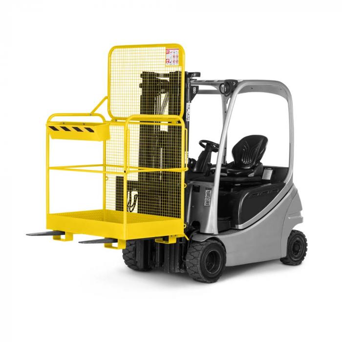 Working cage type RAK-Eco - with support - TÜV-certified - for 2 persons - load capacity 300 kg - various colors. Colors