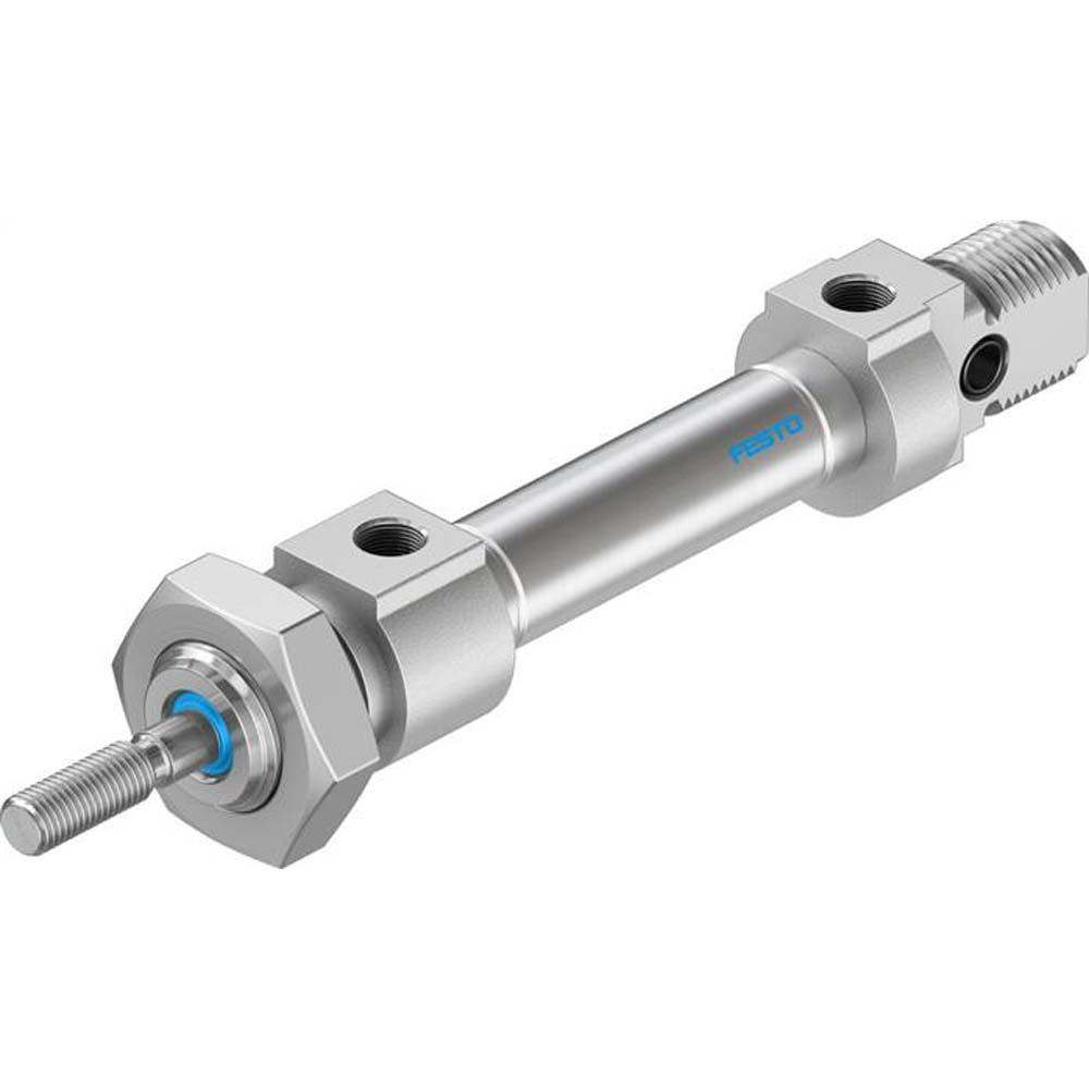 FESTO - DSNU-PA - rund sylinder - ISO 6432 - elastisk demping på begge sider - opptil 10 bar - stempel Ø 8 til 63 mm - slag 10 til 500 mm